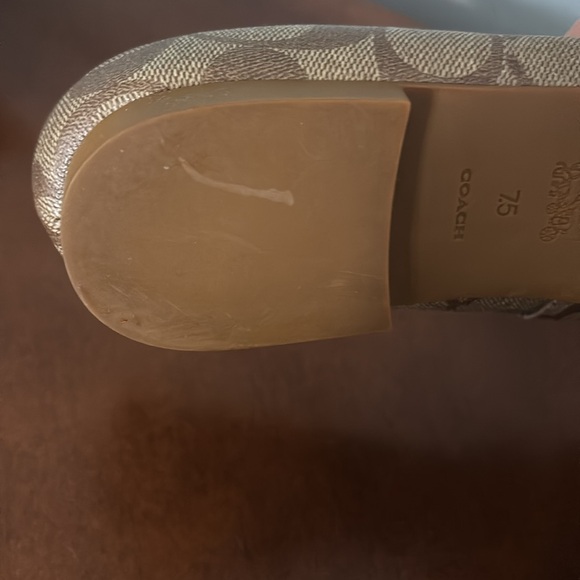 Coach Women's Brown Patterned Flats - Picture 3 of 5